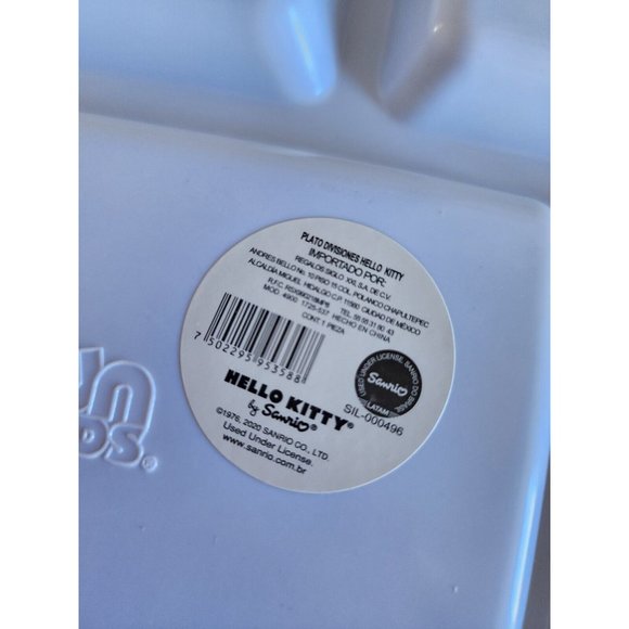Hello Kitty Childrens Melamie Divided Tray Dish Plate 4 Sections Sanrio 🔥 2022 - Picture 5 of 8